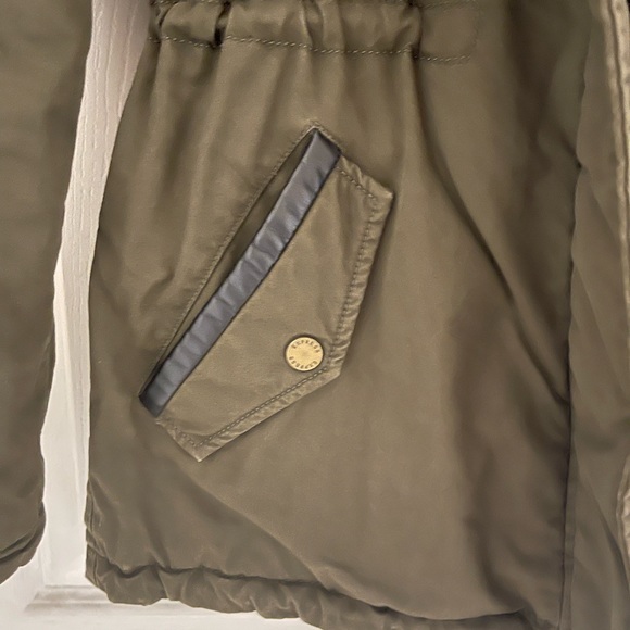 Express Olive Fur Trim Jacket - Picture 6 of 6